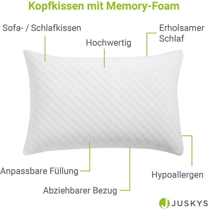 Image du produit Juskys Oreiller (40 x 60 cm)