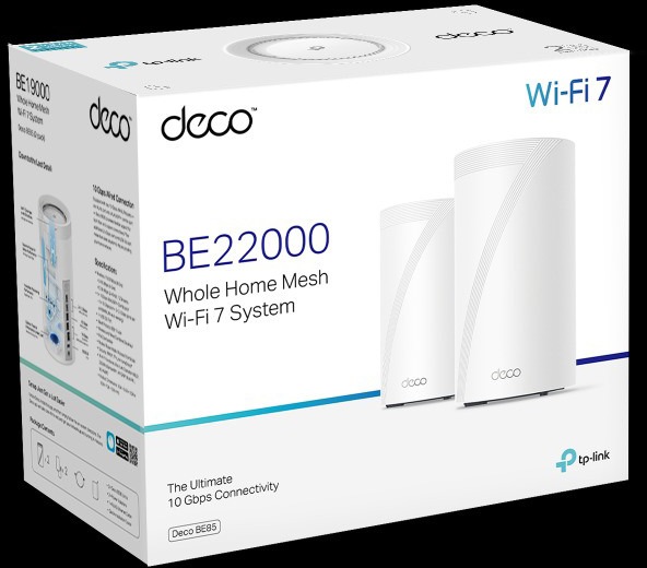 Actual product image TP-Link Deco BE85 Wi-Fi 7 Mesh 19000mbit speed (2-pack)