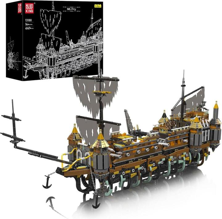 Actual product image Mould King Silent Mary pirate ship