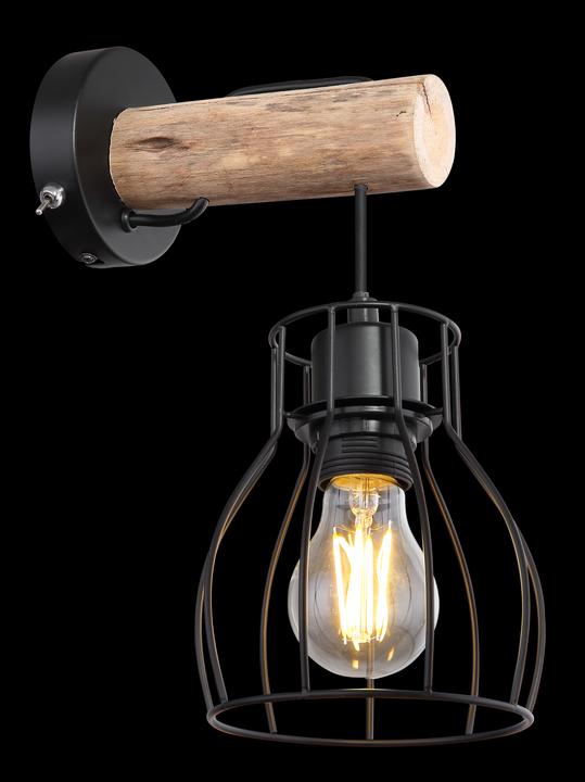 Image du produit Globo Applique Mina noir 1xE27 (E27)