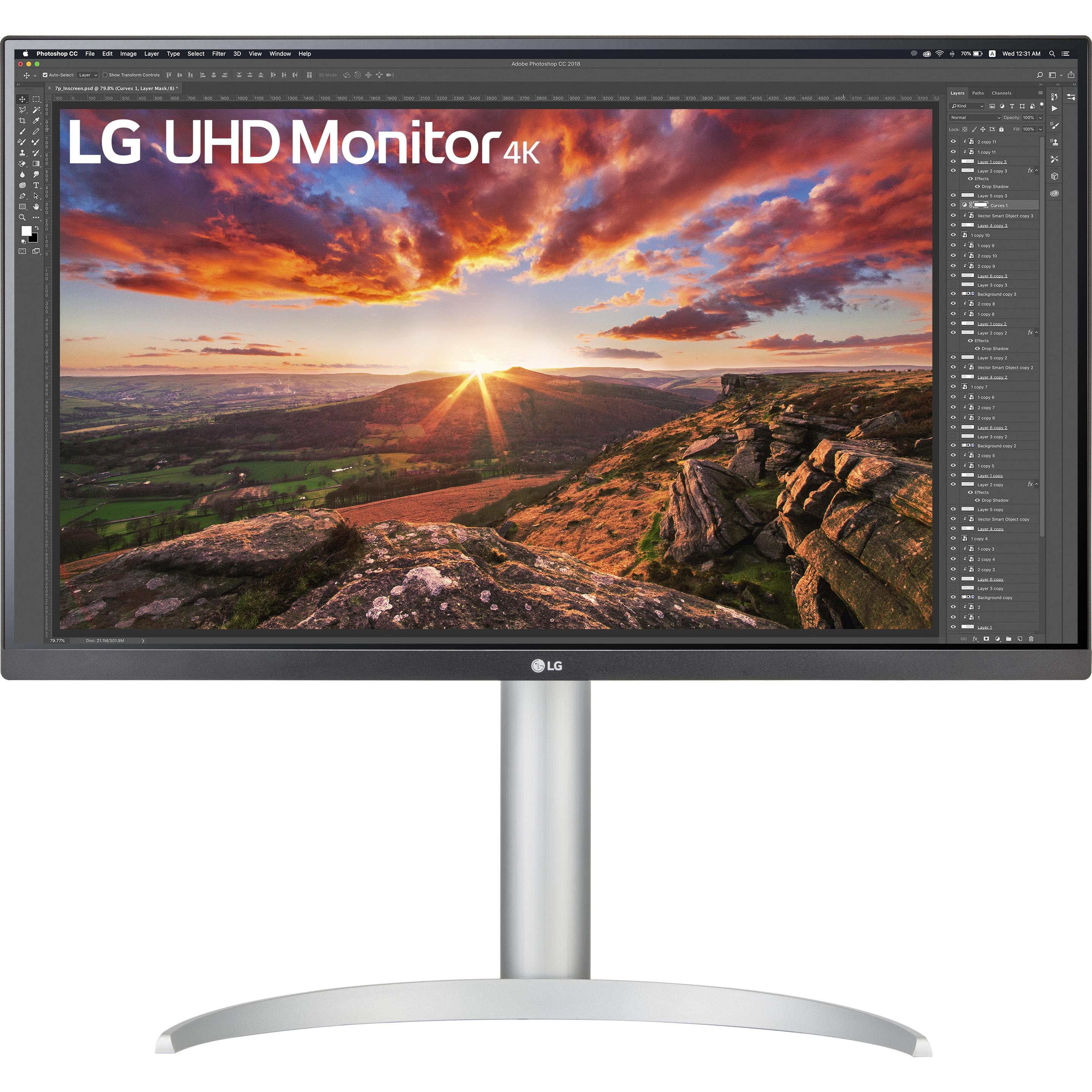 LG 27UP85NP-W (3840 x 2160 Pixel, 27"), Monitor, Schwarz