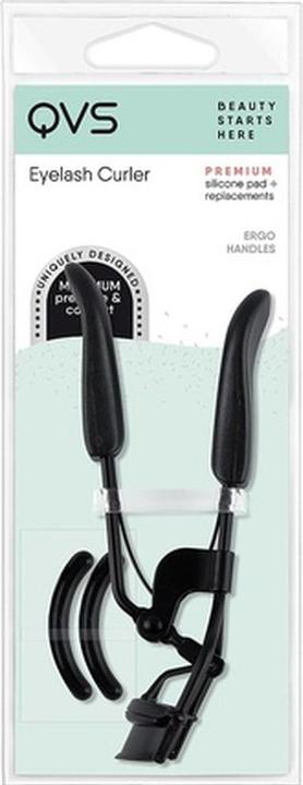 QVS Lash Curler for Large and Round Eyes with 3 Replacement Pads