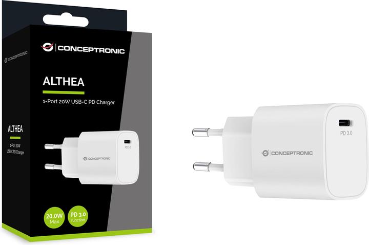 Actual product image Conceptronic Charger 1Port 20W,1xUSB-C Desk PD ws (20 W, 1 portion)