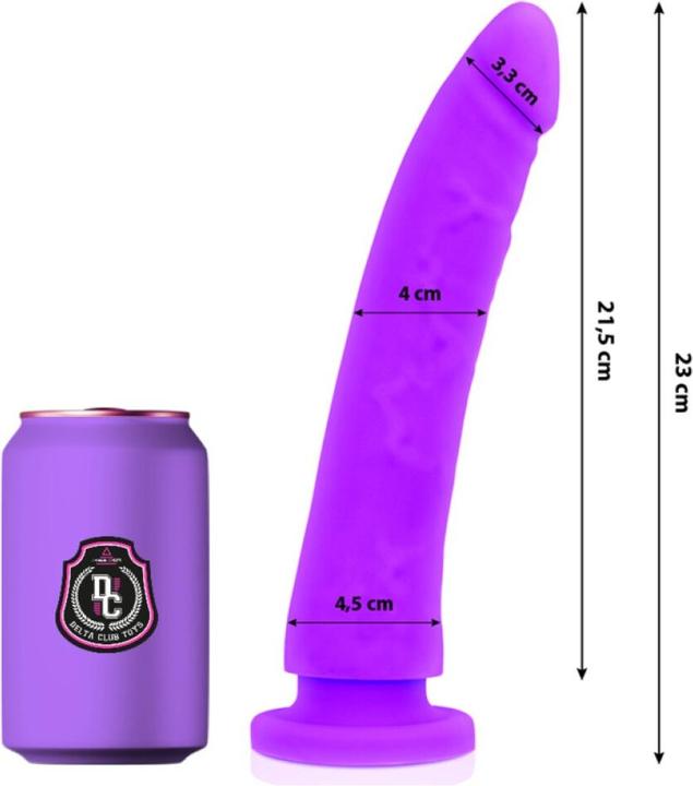 Image du produit Delta Club Toys Dildo Lila Silicona Medica 23 X 4.5 cm
