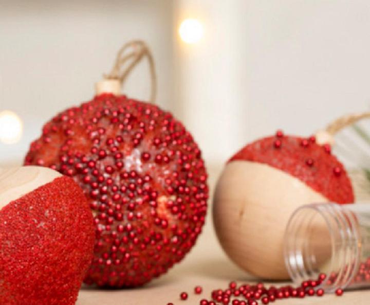 Image du produit Creativ Company Boule en bois pour la décoration de Noël (1 -pièce)