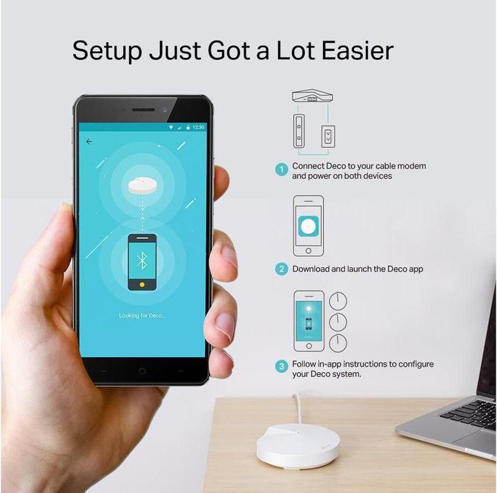 Actual product image TP-Link Deco M9 Plus Triband WLAN Mesh Set of 3 (AC2200)
