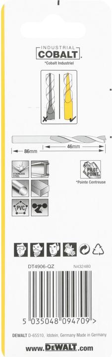 Actual product image DeWalt Metal drill (5 millimetres)