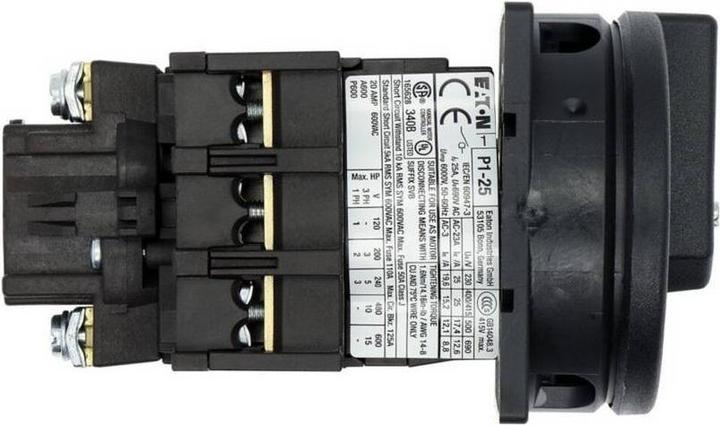 Produktbild Eaton Main switch, 3-pole, 25 A, lockable in 0