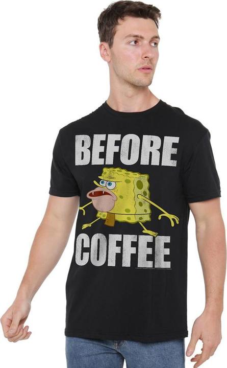 Image du produit Spongebob Squarepants - T-shirt BEFORE COFFEE MEME - Homme (3XL)