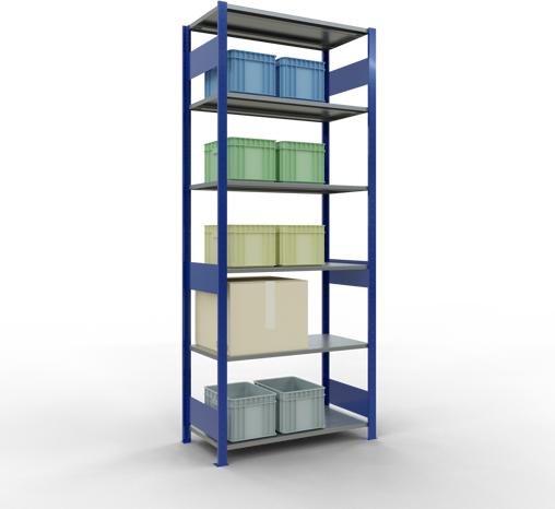 Actual product image Schulte Lagertechnik MULTIplus85 basic racking system with length ledgers