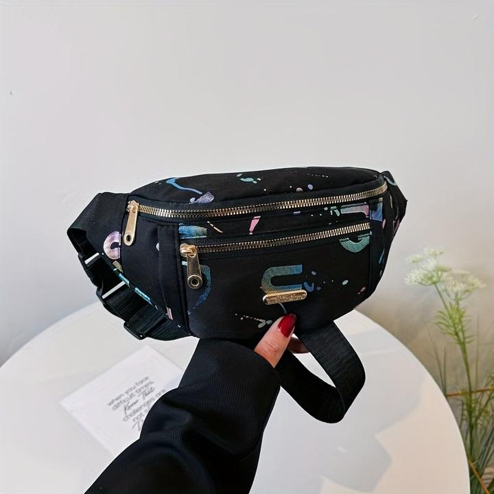 Only-Bags.Store Sac banane sport, sac banane en tissu Oxford, sac banane non étanche avec fermeture éclair