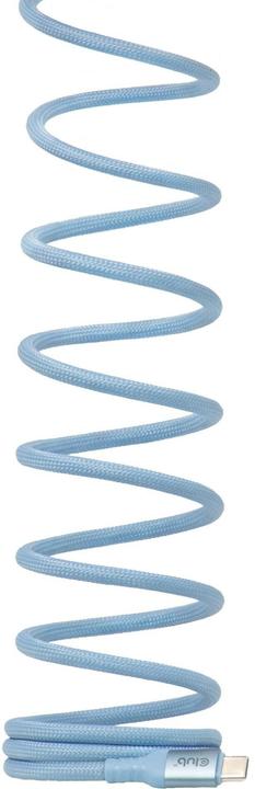 Produktbild Club 3D USB Type C ->C 2,0m blau Bi-Direktional Kabel USB-C (2 m, USB 2.0, 240 W)