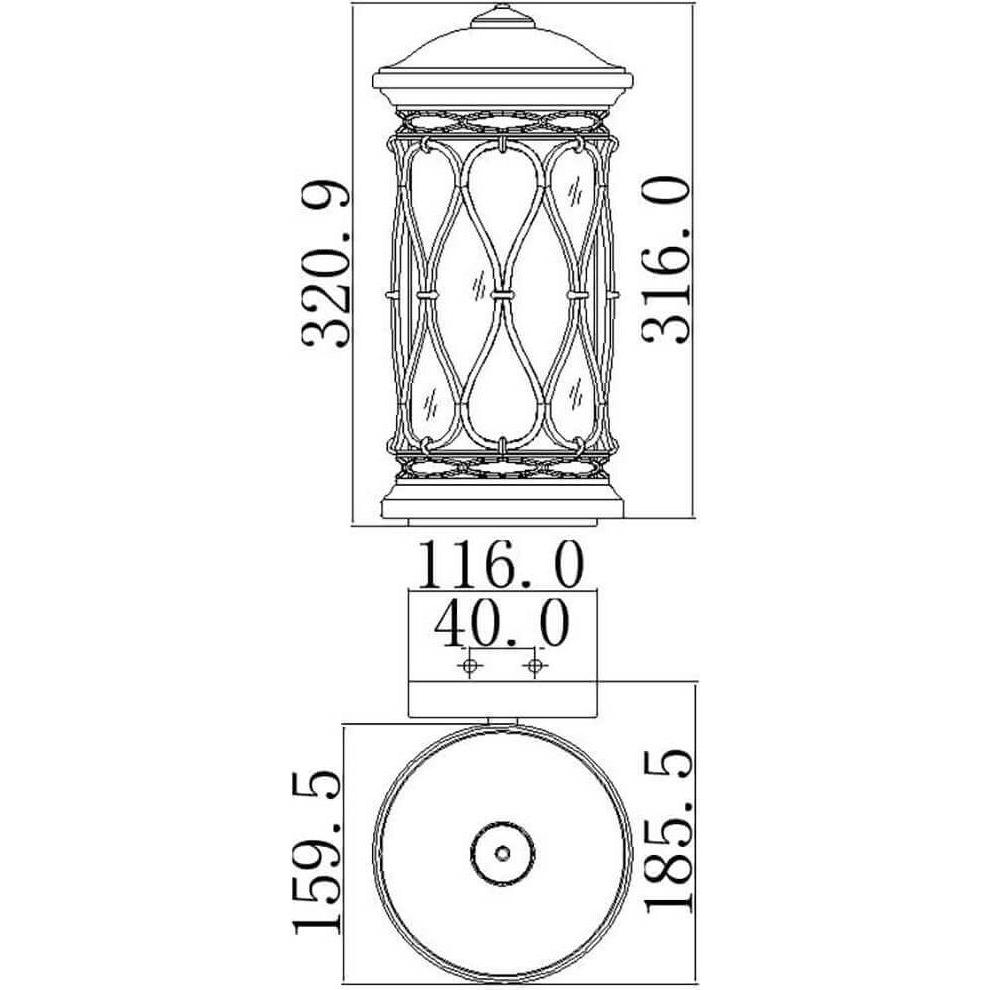 Thumbnail - Elstead Lighting, Gartenbeleuchtung, Wellfleet Aussen-Wandleuchte E27 Gealterte Bronze IP44 Anti-Meerwasser (E27, IP44)