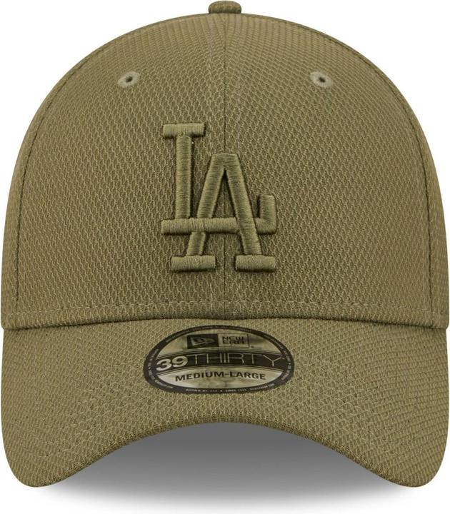 Actual product image New Era 39Thirty Diamond Cap - Los Angeles Dodgers olive S/M (S, M)