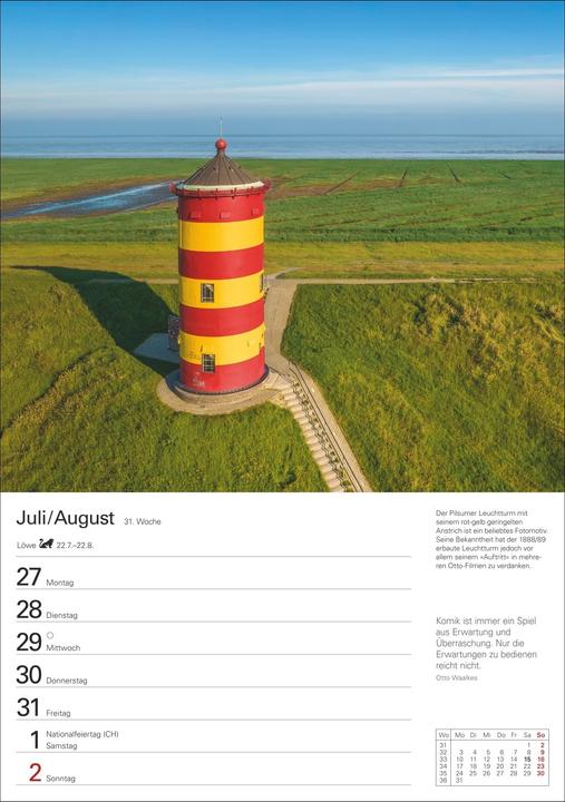 Produktbild Deutsche Küsten Wochenplaner 2026 - Eine Reise in 53 Bildern