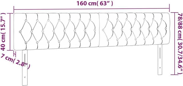 Immagine prodotto vidaXL Garrett (160 x 7 x 88 cm)