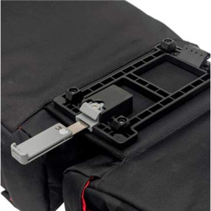 Produktbild New Looxs 2ER TASCHE VIGO DOUBLE MIK BLACK 37 POLYESTER 31X40X15CM (37 l, Gepäckträgertasche)