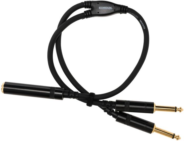 Actual product image Cordial 2in1 (0.30 m, 6.3mm jack cable)