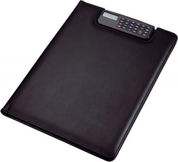 Actual product image Alassio BRESCIA" writing case, A4, imitation leather, black (A4, 1 x)