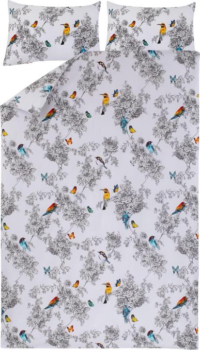 Domoletti BED COV SET COTTON BIRD WILD 200X220 (200 x 220 cm)