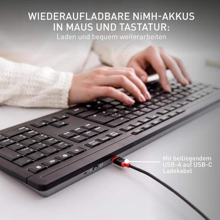 Produktbild CHERRY Stream Desktop Recharge (Deutschland, Kabelgebunden)