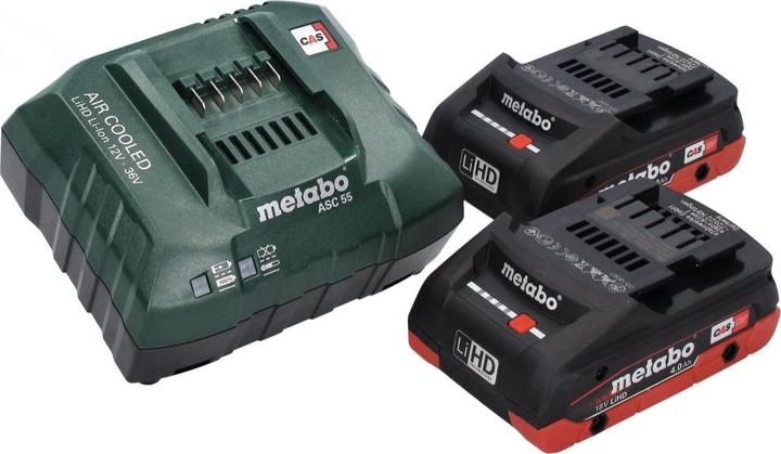 Produktbild Metabo MS 18 LTX 15 Akku Gehölzsäge 18 V 15 cm 5 m/s + 2x Akku 4,0 Ah + Ladegerät (Akku Kettensäge)