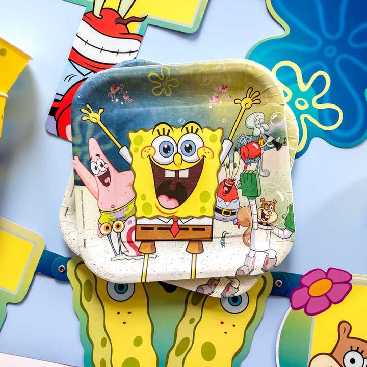 Produktbild Amscan SpongeBob-Geburtstagsteller (8x)