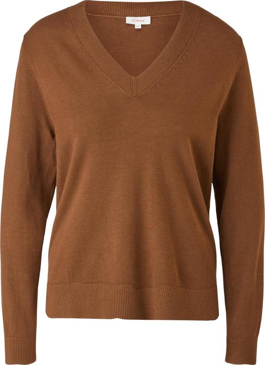 Produktbild s.Oliver Strickpullover Strickpullover aus Baumwollmix (34)