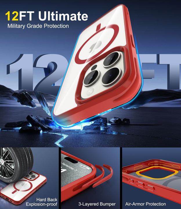 Immagine prodotto Cadorabo Custodia per Apple iPhone 15 PRO compatibile con MagSafe (Apple iPhone 15 Pro)