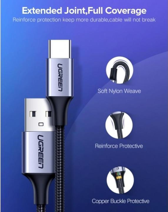 Produktbild Ugreen USB A – USB Typ C (2 m, USB 2.0, 60 W)