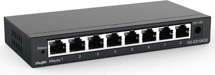 Produktbild Ruijie 8-Port Gigabit unmanaged Switch, 8 Gigabit RJ45 Ports,Steel Case (8 Ports)