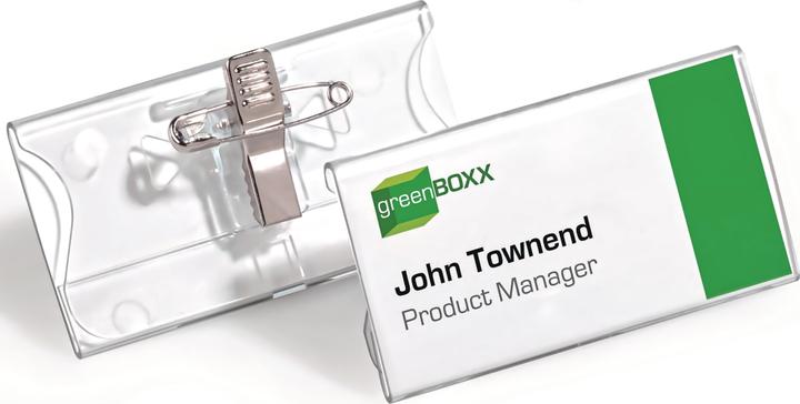 Image du produit Durable Plaques nominatives en acrylique avec clip combiné