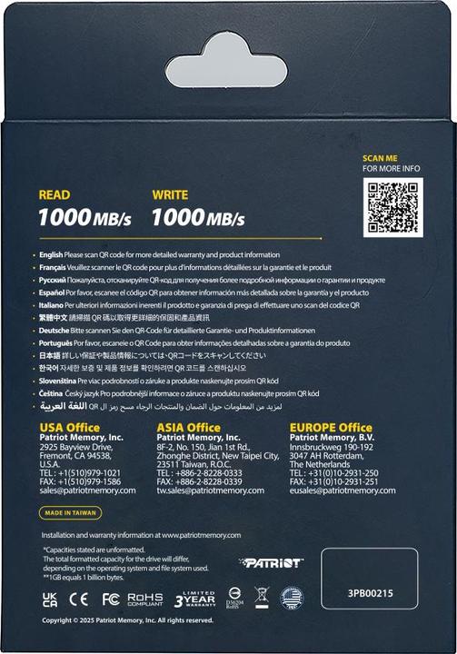 Immagine prodotto Patriot Ptpl4tbpecb (4 TB)