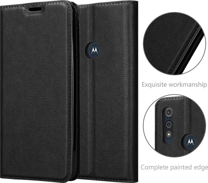 Actual product image Cadorabo Book Invisible Magnet Cover (Motorola Moto E6s)