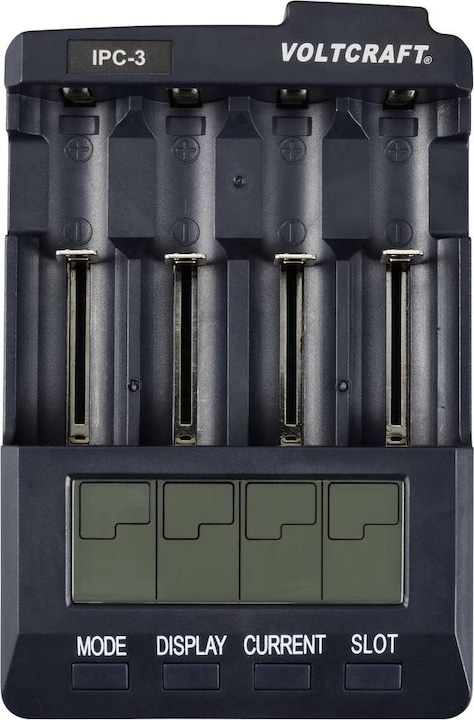 Produktbild Voltcraft Rundzellen-Ladegerät IPC-3 (1 Stk., 14500, 18650, AA, CR123A, Ladegerät ohne Akku)