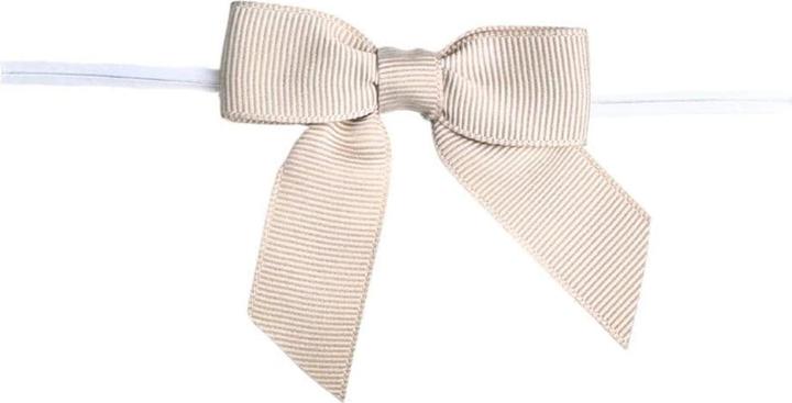 Produktbild Cut my Cookies Verschluss mit Schleife 10 Stück, Taupe, Material: Draht (10 x)