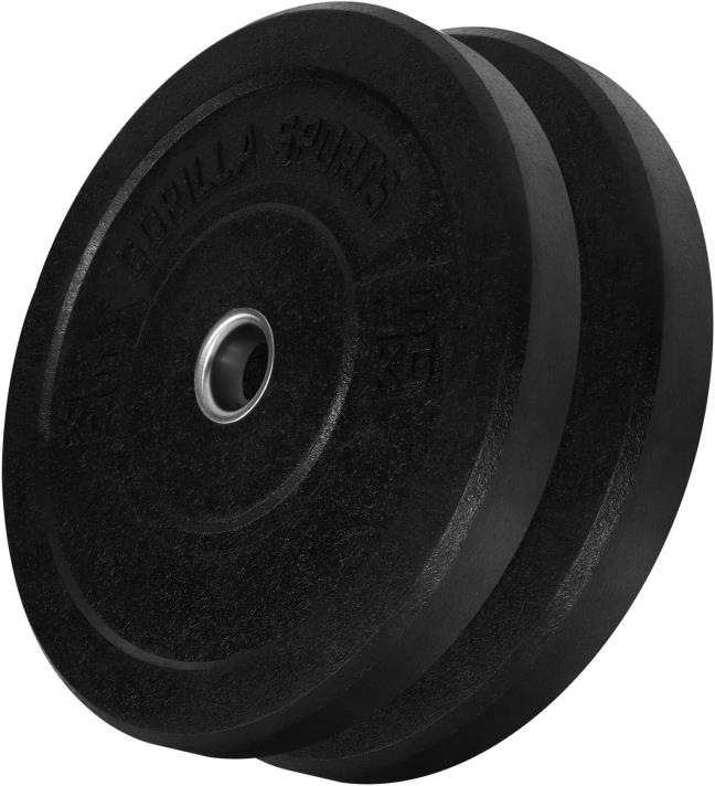 Actual product image Gorilla Sports Hi Temp Bumper Plates (2 x 15 kg)