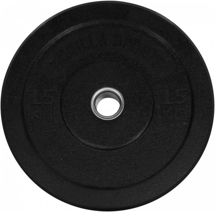 Actual product image Gorilla Sports Hi Temp Bumper Plates (2 x 15 kg)