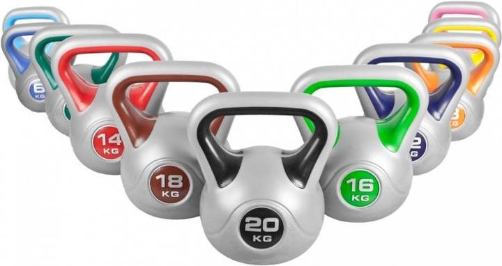 Image du produit Gorilla Sports Set Kettlebell Stylisé (1 x 10 kg, 1 x 18 kg, 1 x 20 kg, 1 x 2 kg, 1 x 4 kg, 1 x 3 kg, 1 x 14 kg, 1 x 6 kg, 1 x 8 kg, 1 x 16 kg, 1 x 12 kg)
