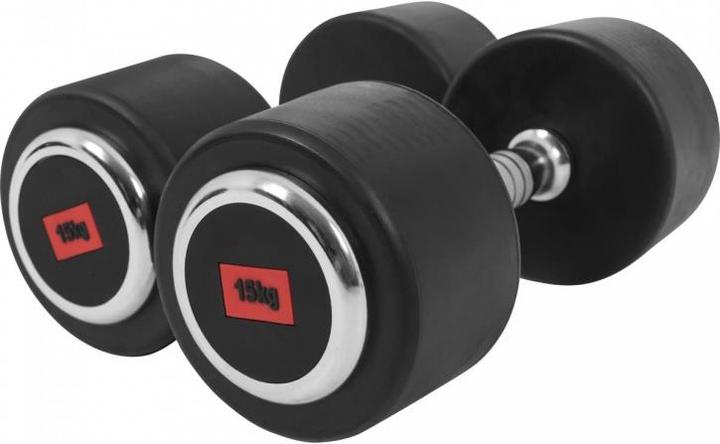 Actual product image Gorilla Sports Dumbbell professional rubber (2 x 15 kg)
