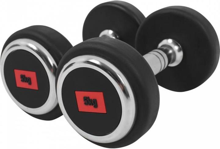 Gorilla Sports Manubrio in gomma professionale (2 x 5 kg)