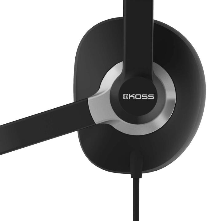 Image du produit Koss CS300 Casques de communication USB, supra-auriculaires, filaires, microphone, noir (Filaire, USB-A)