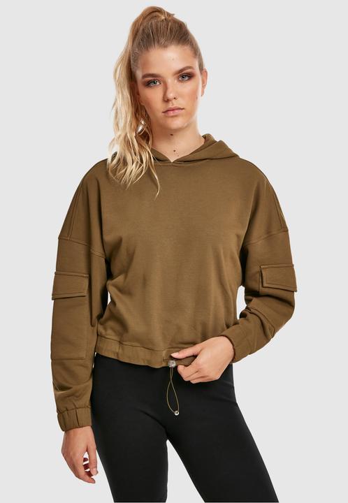 Immagine prodotto Urban Classics Felpa da lavoro corta da donna con cappuccio (XL)