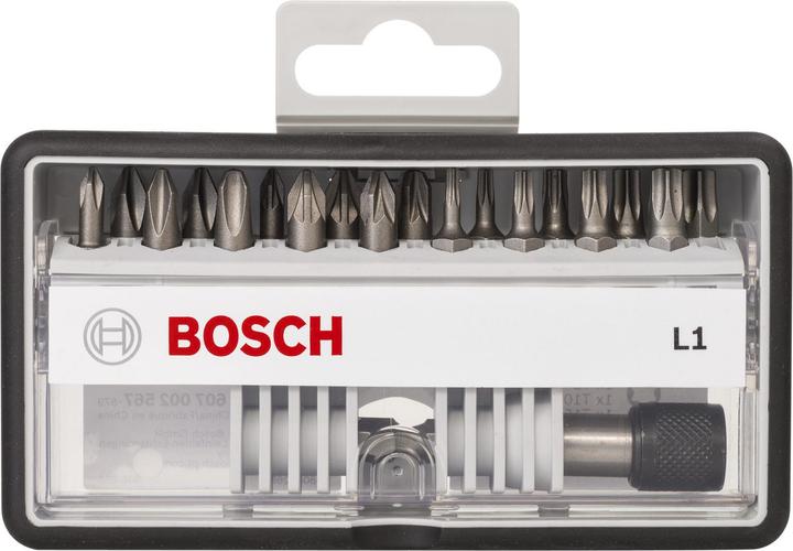 Produktbild Bosch Professional Zubehör 18+1-tlg. Schrauberbit-Set, Robust Line, L PH/PZ/T, Extra Hard-Ausführung (Innensechsrund TX)