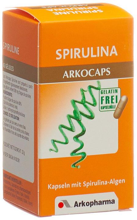 Actual product image Arkopharma Spirulina capsule (45 Piece, Snacks, 45 g)