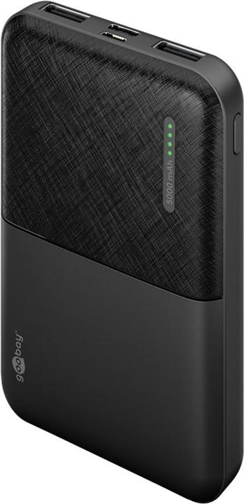 Goobay Powerbank Compact 5.000 mAh (5000 mAh, 10.50 W, 3.70 Wh)