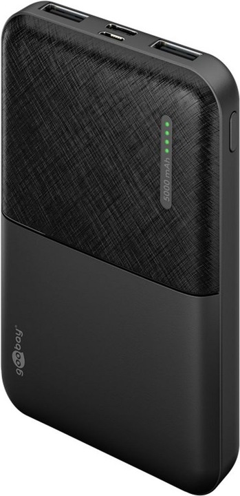Actual product image Goobay Powerbank Compact 5.000 mAh (5000 mAh, 10.50 W, 3.70 Wh)