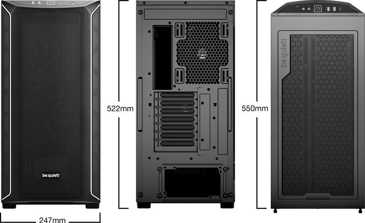 Productafbeelding be quiet! Shadow Base 800 DX (Mini-ITX, E-ATX, ATX)