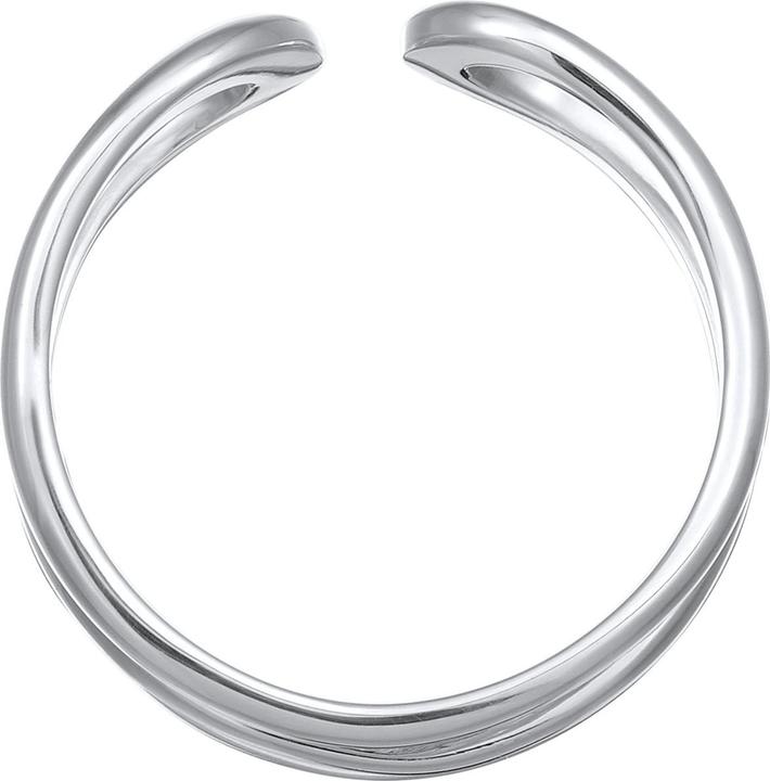 Actual product image Elli PREMIUM Ring PREMIUM Ring Open Modern Adjustable 925 Silver (54, 925 Silver)
