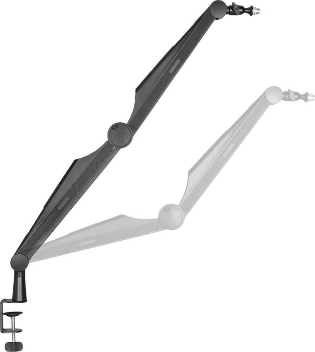 Image du produit Wiltec Bras de microphone 80cm Bras articulé Support de table 3/8" & 5/8" Microphones Studio